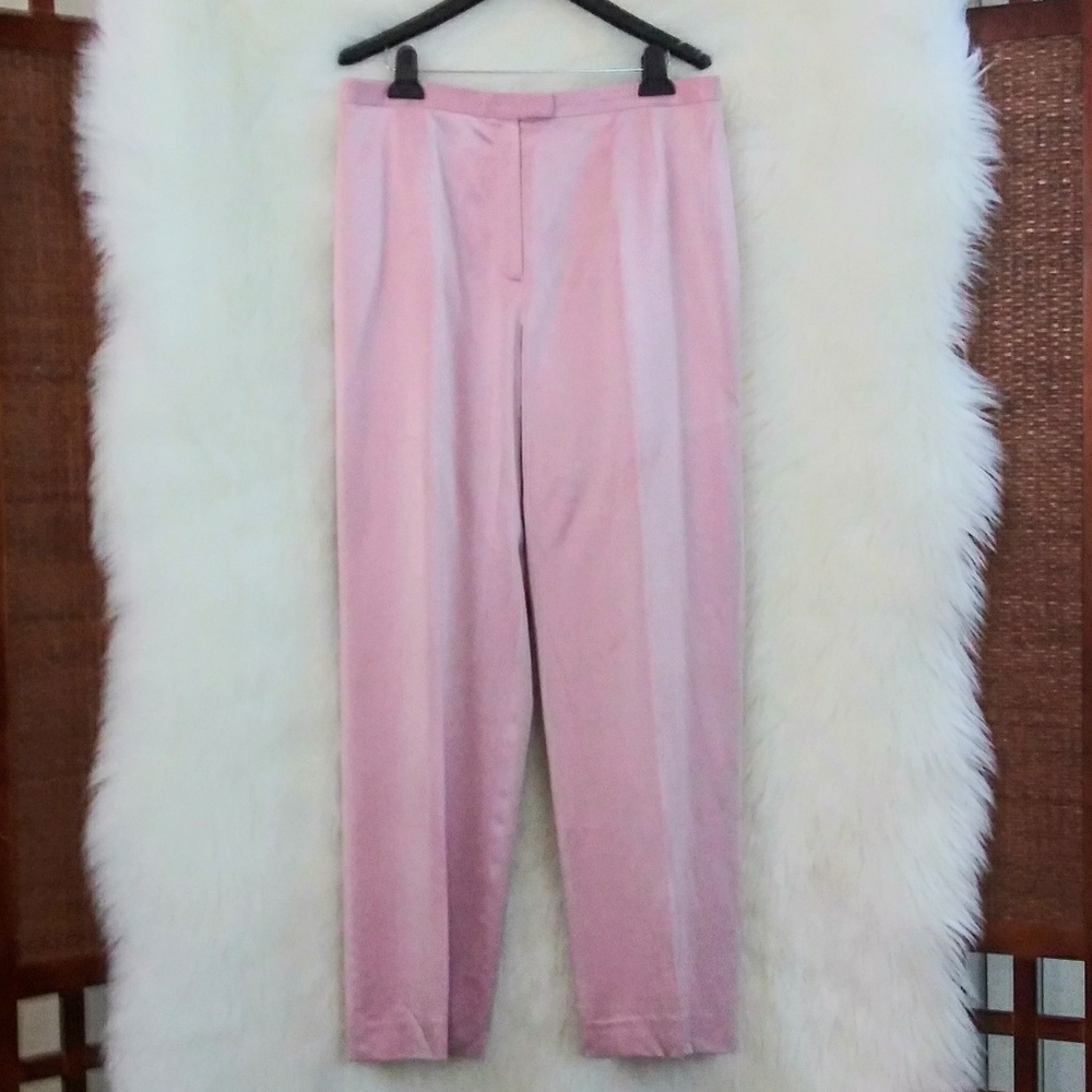 🎀LAFAYETTE 148 NEW YORK BLUSH PINK SATIN PANTS
